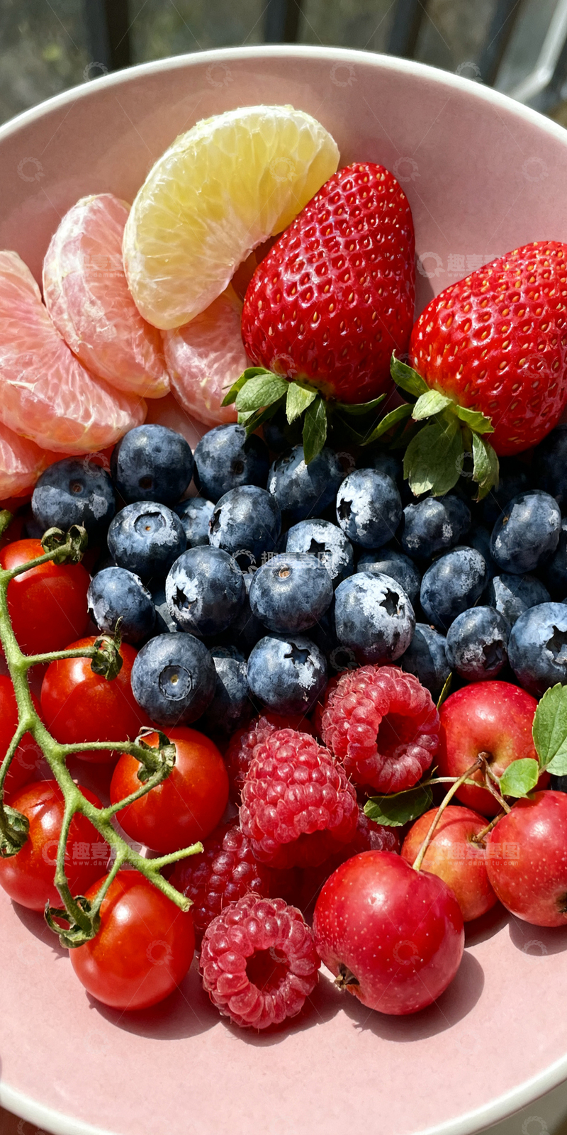高清大图下载【趣麦麦图】草莓 蓝莓 柚子 橘子