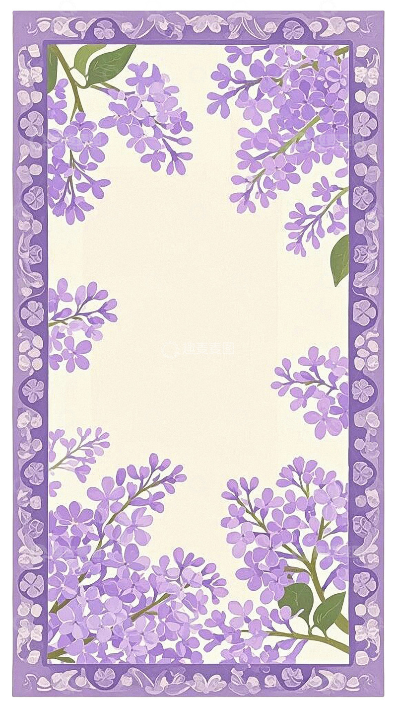 高清大图下载【趣麦麦图】植物花环花朵边框相框4