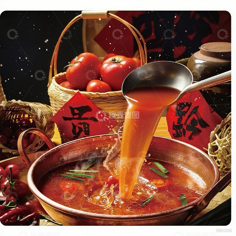 高清大图下载【趣麦麦图】贵州酸汤锅底