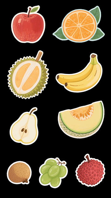 水果图标贴纸