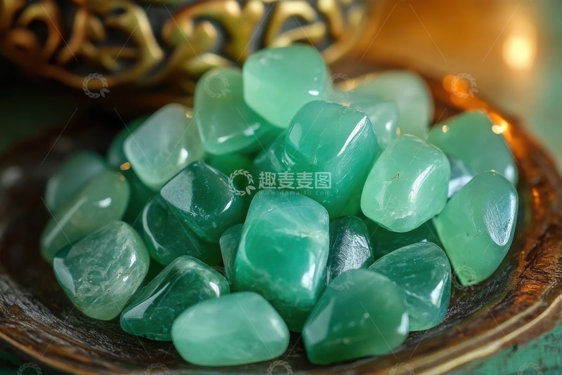 高清大图下载【趣麦麦图】一盒子绿色的玉石