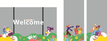 超市户外玻璃画面