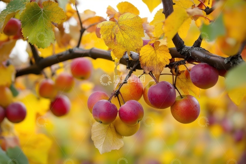 高清大图下载【趣麦麦图】苹果树果园里的红苹果