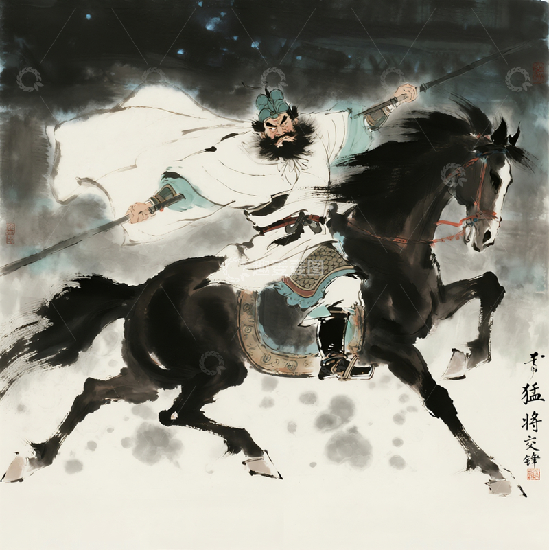 高清大图下载【趣麦麦图】三国五虎张飞1