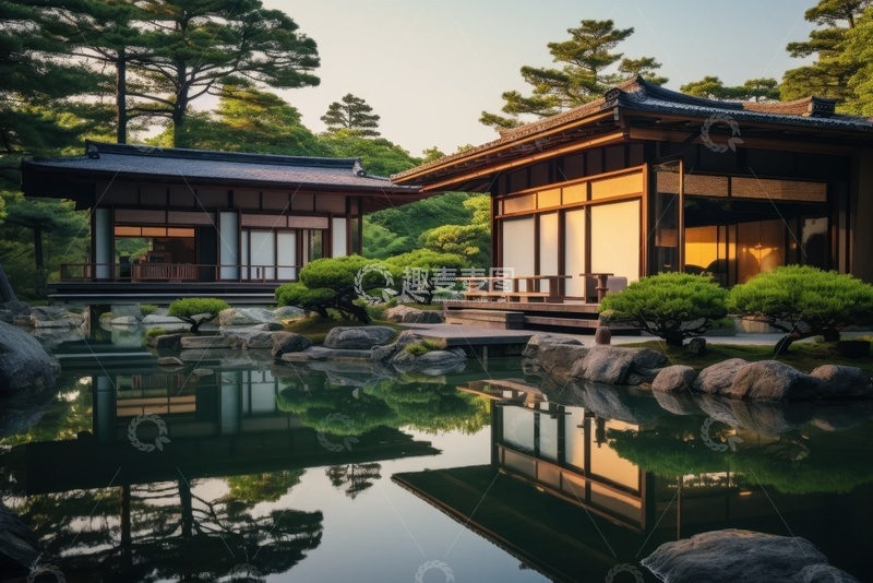 高清大图下载【趣麦麦图】园林建筑房屋风景