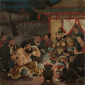 三国古风饮酒图