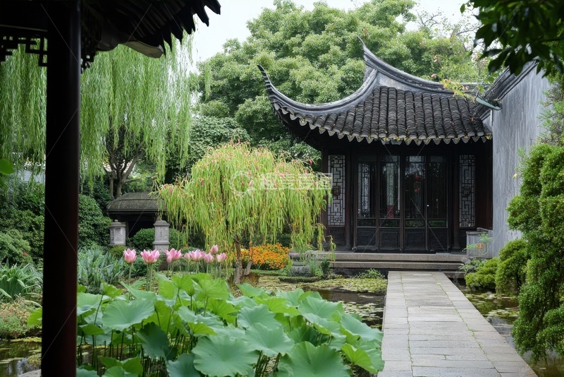 高清大图下载【趣麦麦图】园林建筑凉亭景观