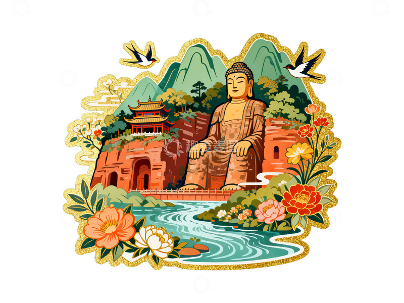 高清大图下载【趣麦麦图】国风矢量插图16