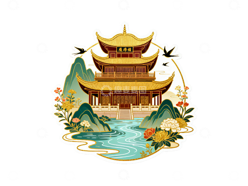 高清大图下载【趣麦麦图】国风风景插图12