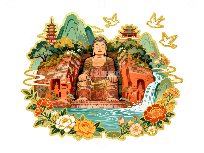 高清大图下载【趣麦麦图】国风矢量插图14