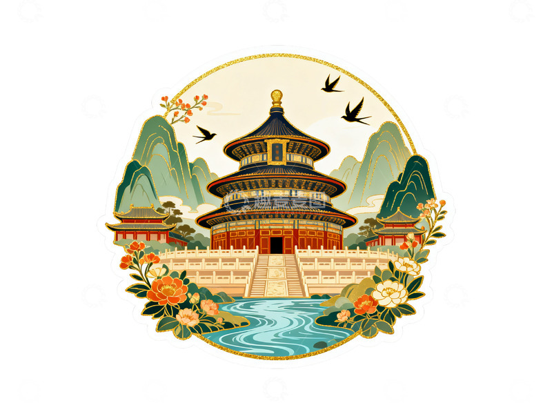 高清大图下载【趣麦麦图】国风风景插图2