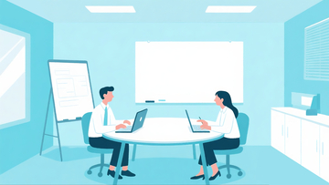 工作会议扁平插画1