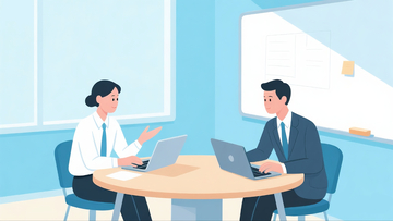 工作会议扁平插画4