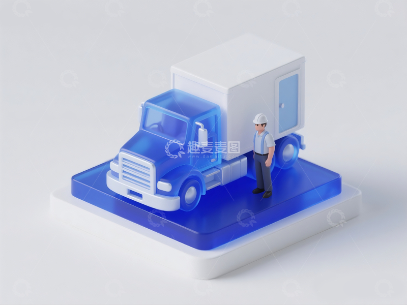 源文件下载【趣麦麦图】立体建模货车2