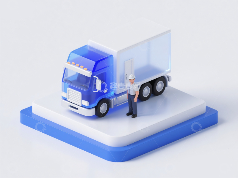 源文件下载【趣麦麦图】立体建模货车1