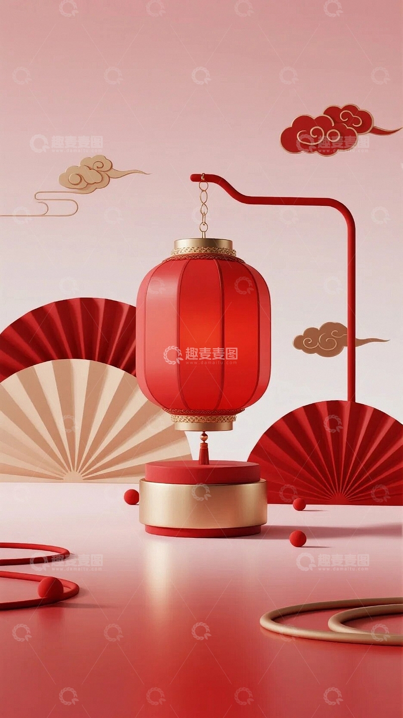 高清大图下载【趣麦麦图】中国风喜庆元素背景2
