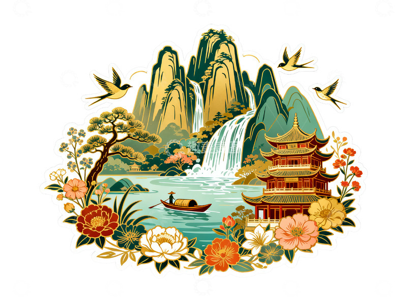 国潮矢量插图10