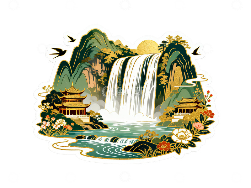 高清大图下载【趣麦麦图】国潮矢量插图26