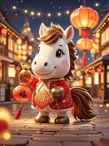 3d卡通马年形象素材11