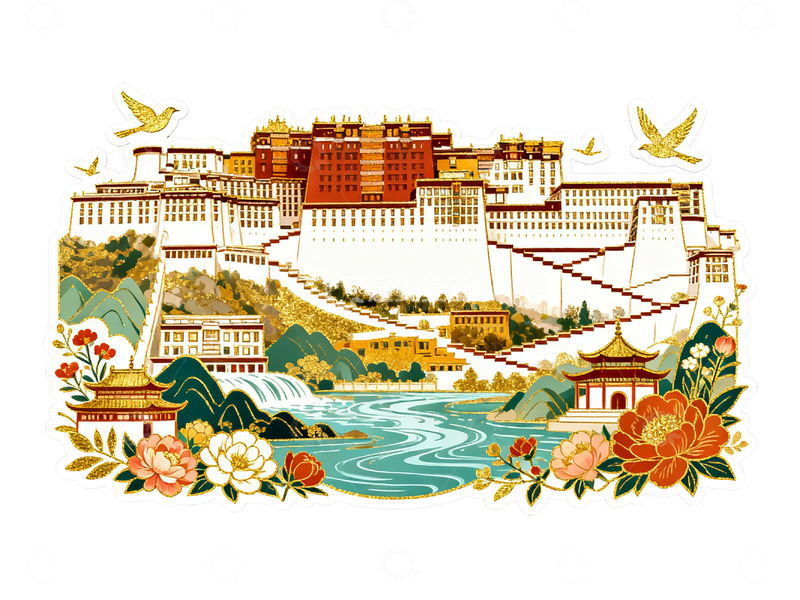 高清大图下载【趣麦麦图】国潮矢量插图33