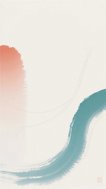 水墨意境山水背景1