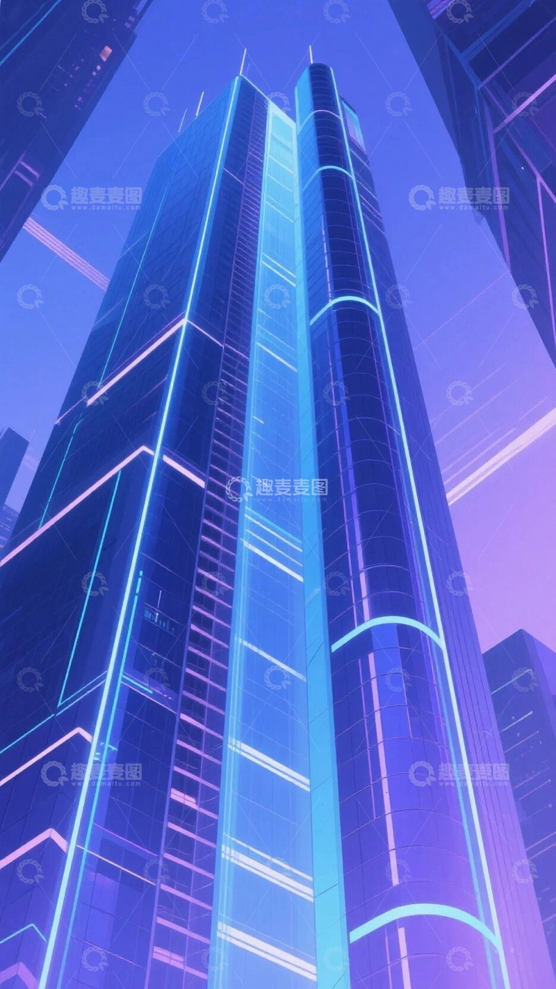 高清大图下载【趣麦麦图】科技感十足的未来办公大楼8
