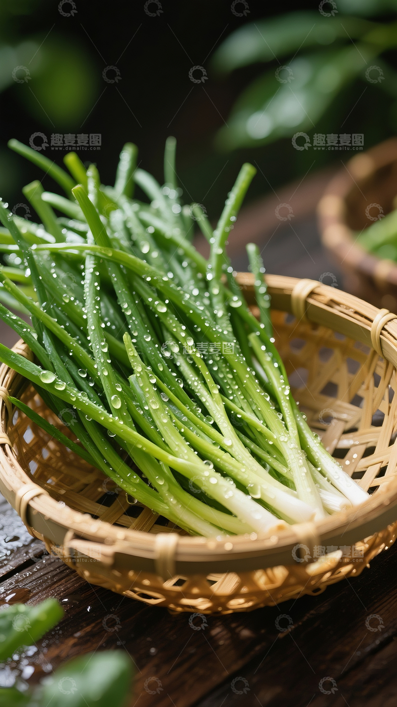源文件下载【趣麦麦图】新鲜韭菜摄影4