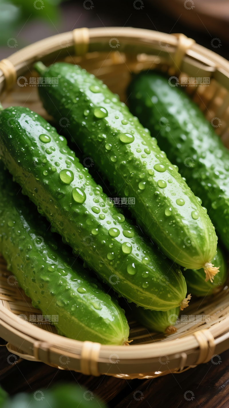 源文件下载【趣麦麦图】新鲜黄瓜摄影2