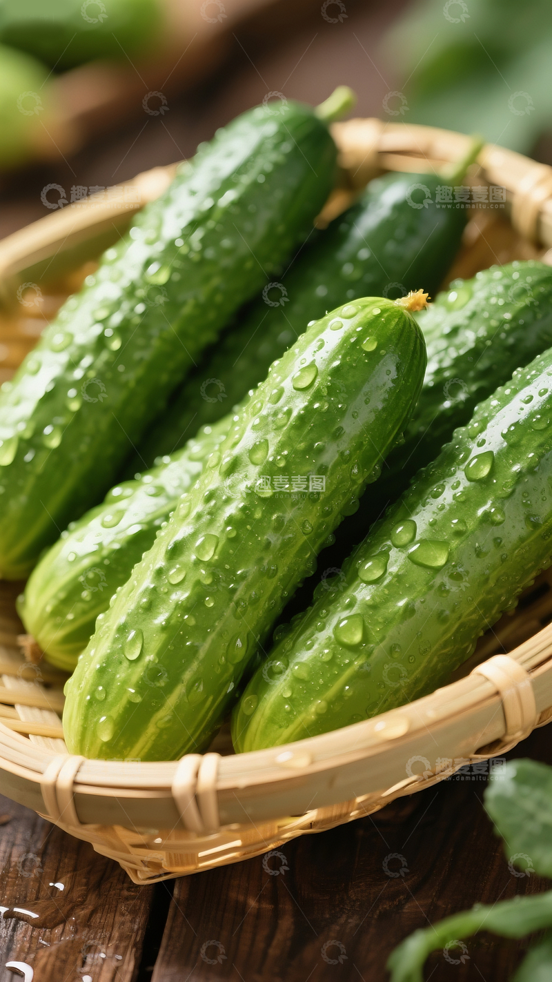 源文件下载【趣麦麦图】新鲜黄瓜摄影3