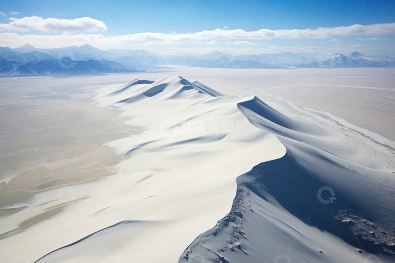 高清大图下载【趣麦麦图】白色的沙丘沙漠风景