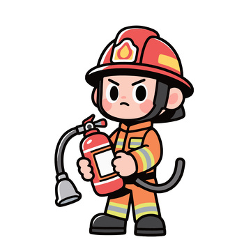 消防员卡通人
