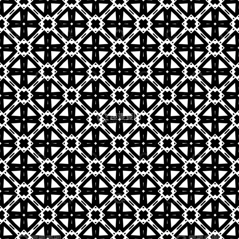 源文件下载【趣麦麦图】复古几何花纹无缝图案49