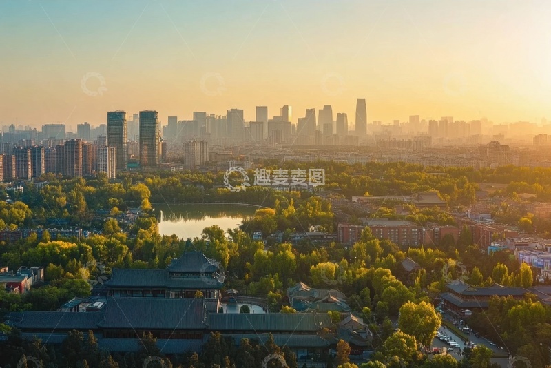 高清大图下载【趣麦麦图】北京城市高楼建筑风景