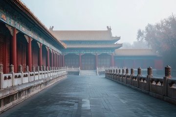 古代建筑故宫风景