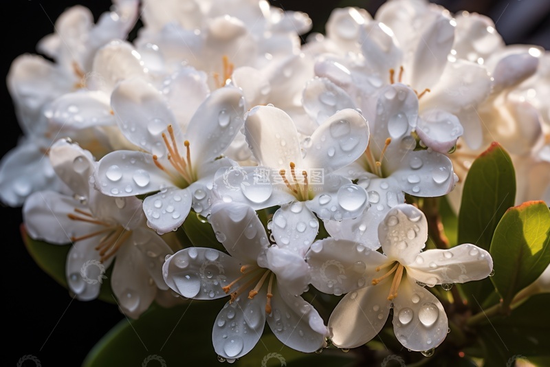 高清大图下载【趣麦麦图】盛开的白色花卉花朵