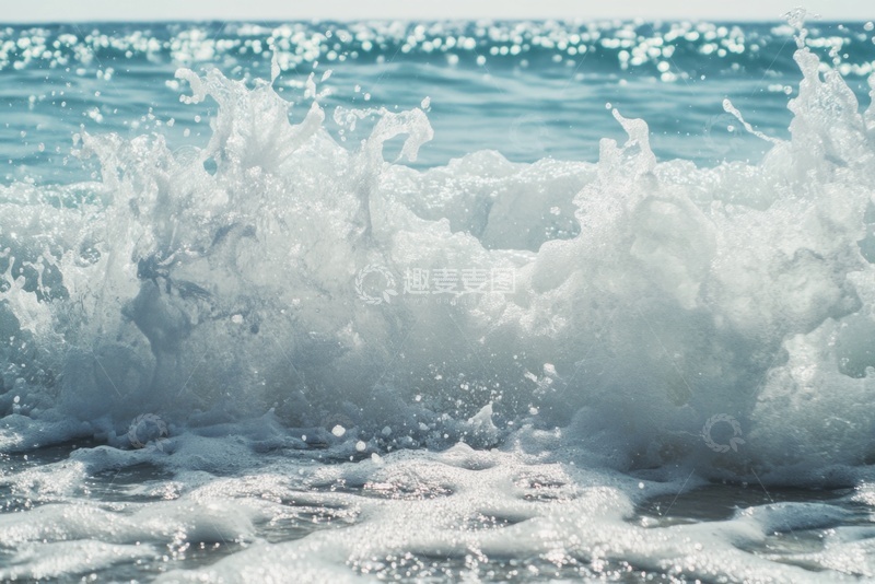 高清大图下载【趣麦麦图】海浪浪花自然美景