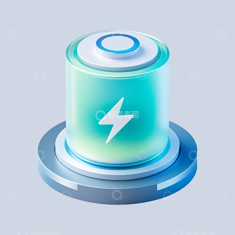 源文件下载【趣麦麦图】立体新能源电池4