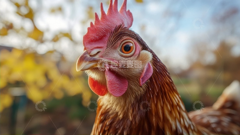 高清大图下载【趣麦麦图】母鸡鸡头摄影