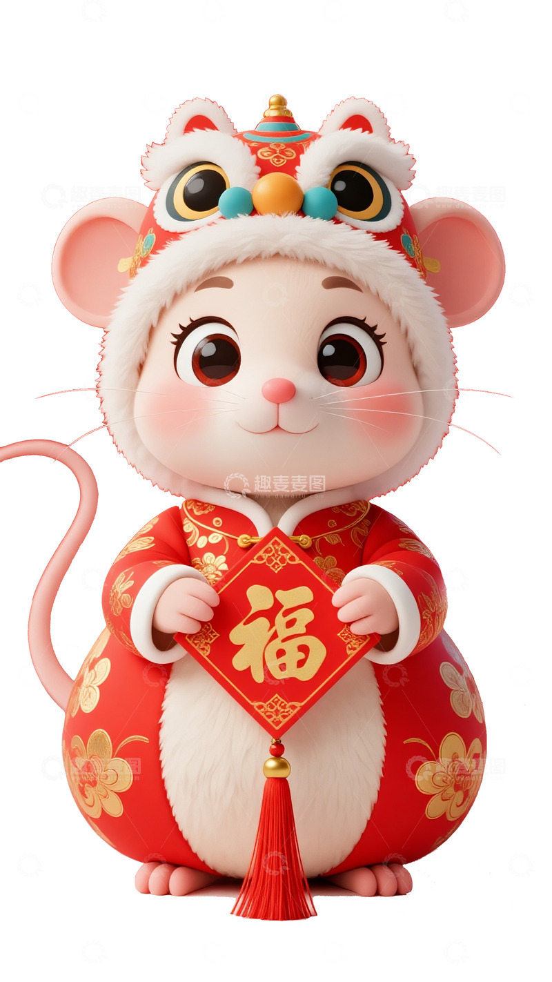 萌鼠捧福贺新春佳节