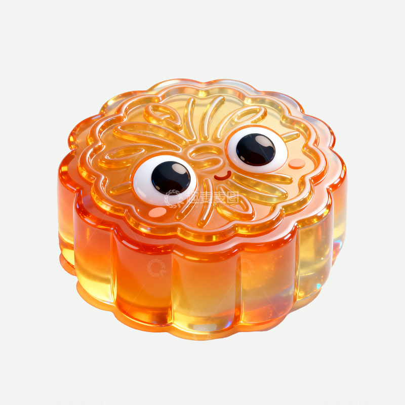 源文件下载【趣麦麦图】-立体水晶月饼4