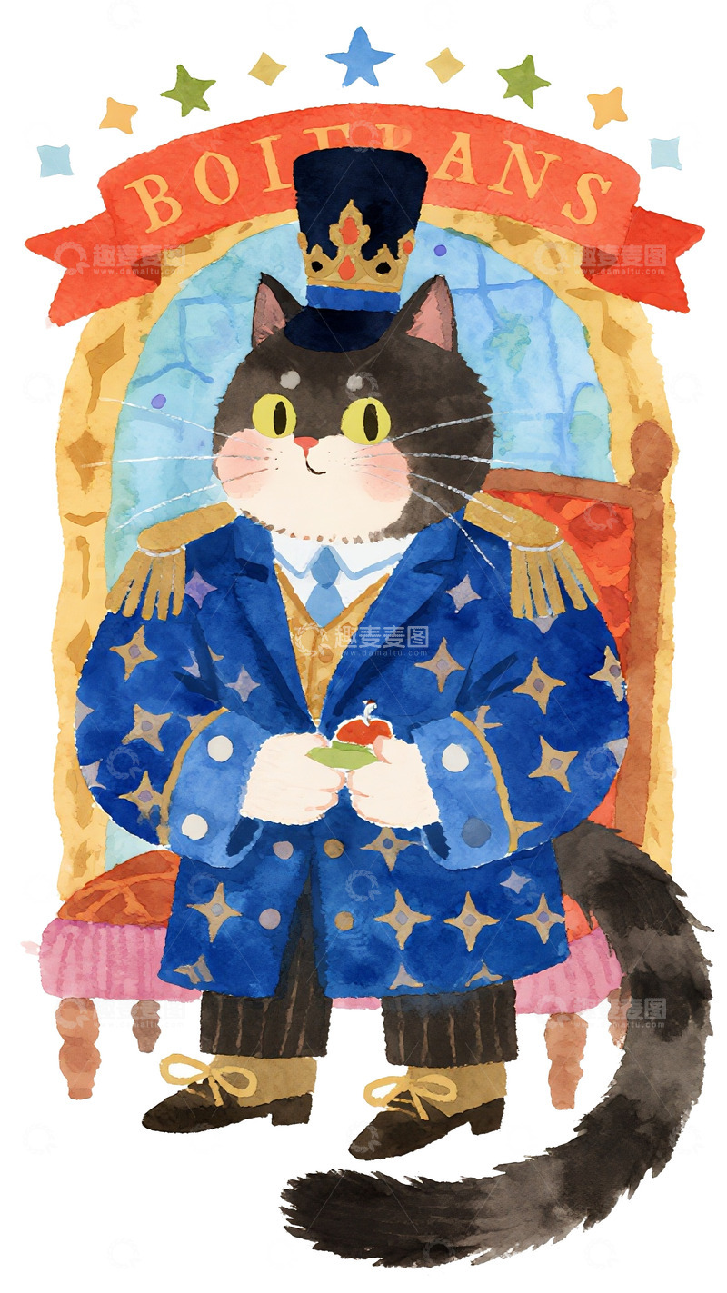 高清大图下载【趣麦麦图】盛装猫绅士的奇幻时刻