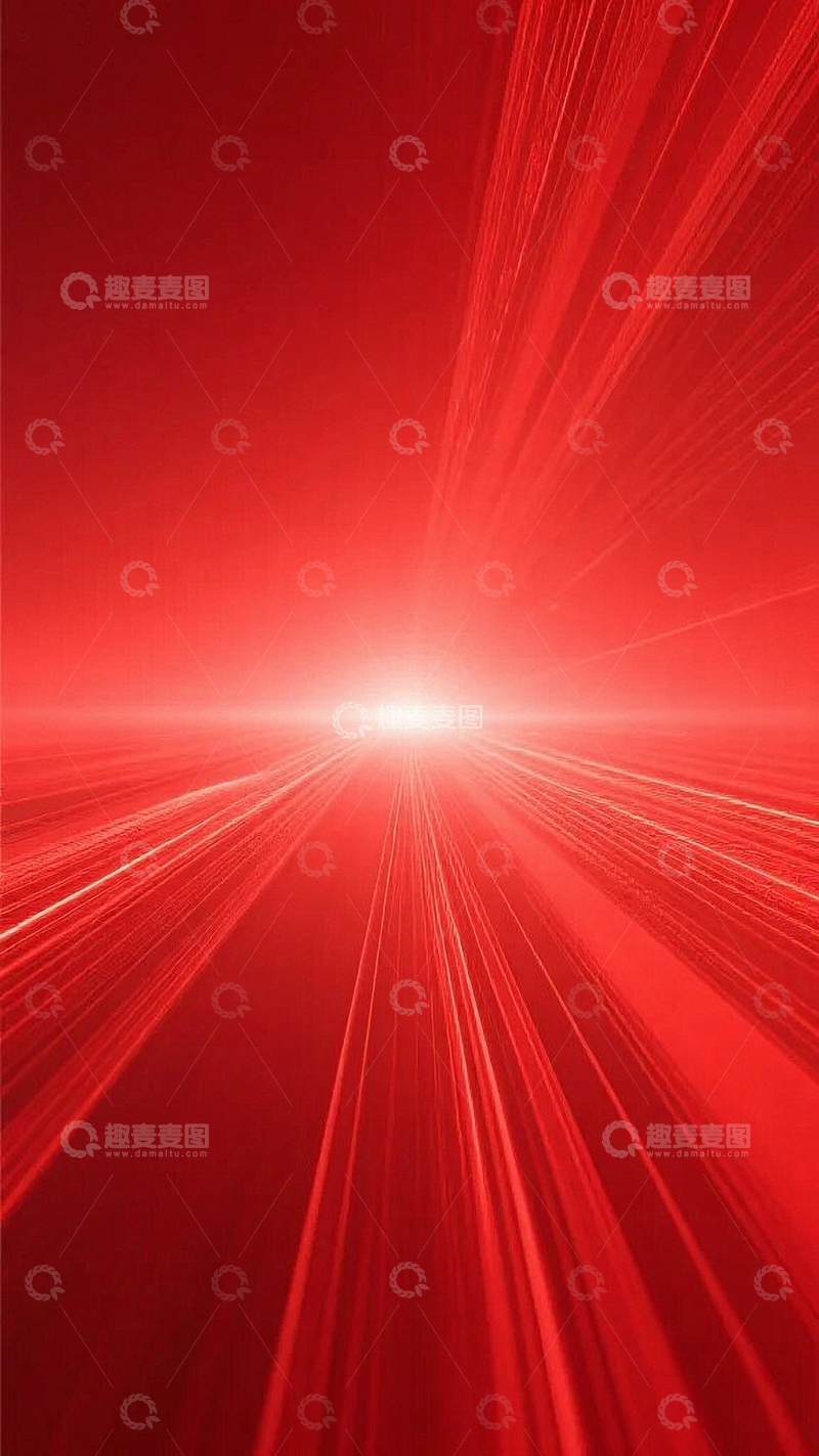 高清大图下载【趣麦麦图】红色背景光线科技底图2
