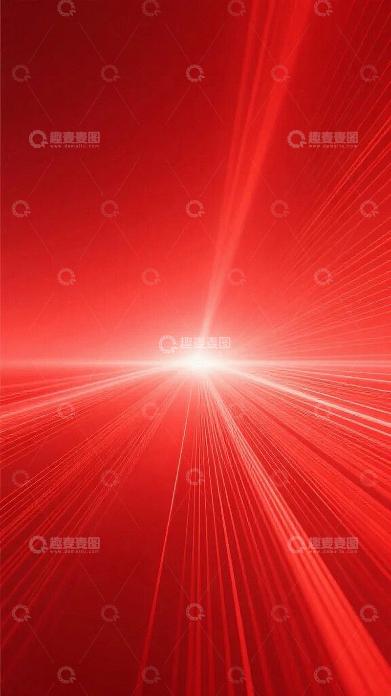 高清大图下载【趣麦麦图】红色背景光线科技底图3