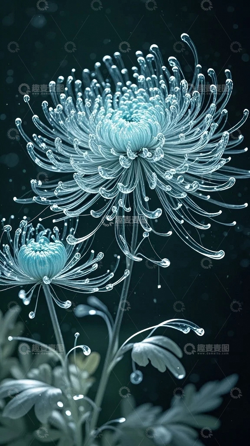 高清大图下载【趣麦麦图】赛博朋克未来菊花4