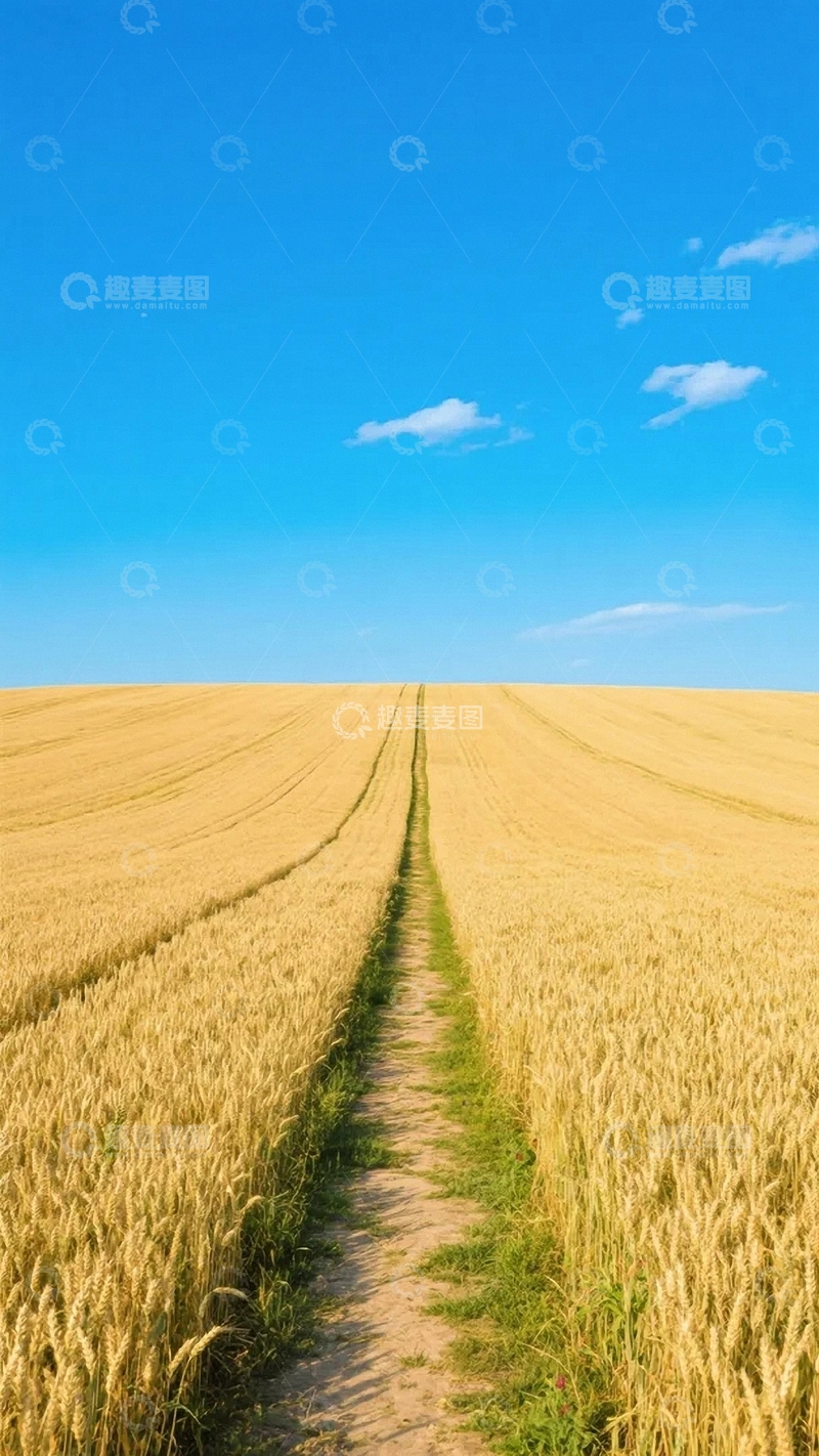 高清大图下载【趣麦麦图】成熟的金色麦田2