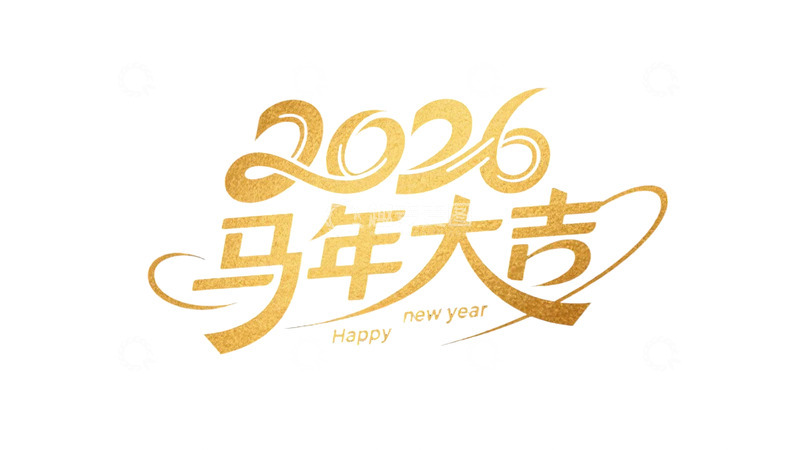 高清大图下载【趣麦麦图】马年大吉新年祝福语2