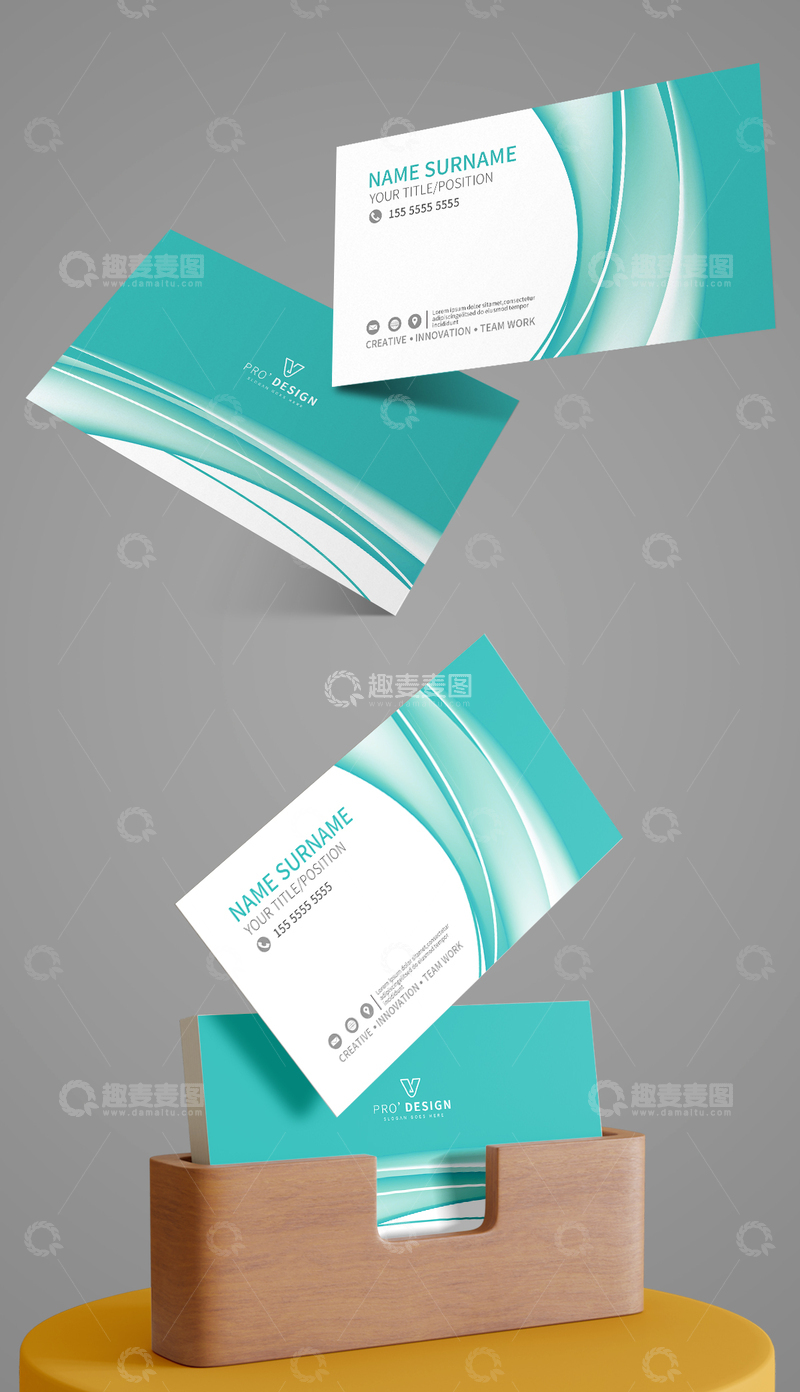 源文件下载【趣麦麦图】个人名片模板