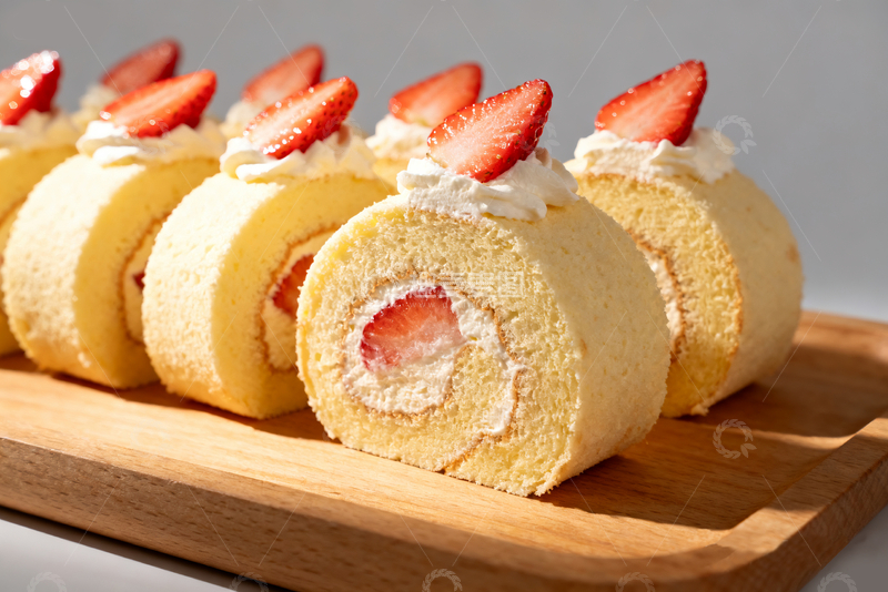 源文件下载【趣麦麦图】草莓瑞士卷10