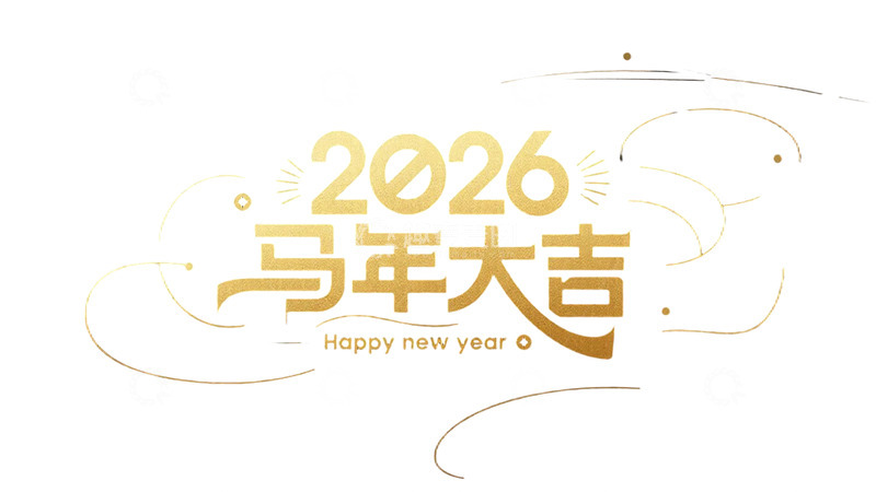 高清大图下载【趣麦麦图】马年大吉新年祝福语4