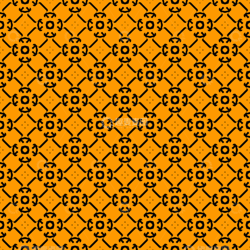 源文件下载【趣麦麦图】复古几何花纹无缝图案11